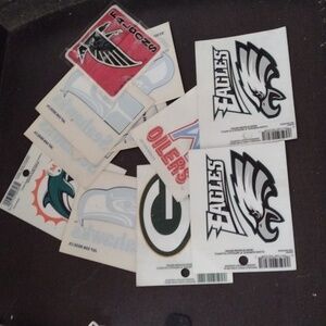 Football Cling Decal lot